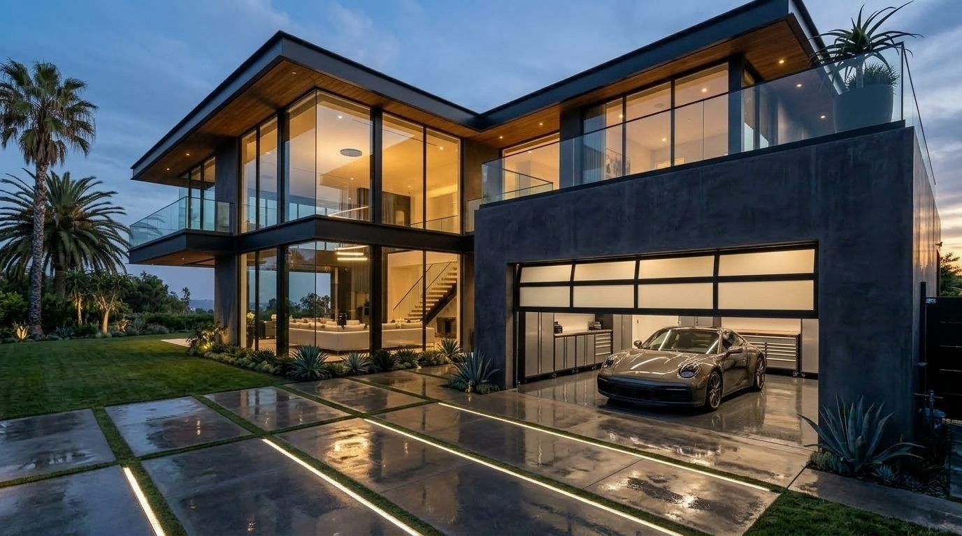 Balfour Garage Door Services Garage Door Gliding Open Revealing Warm Illuminated Interior